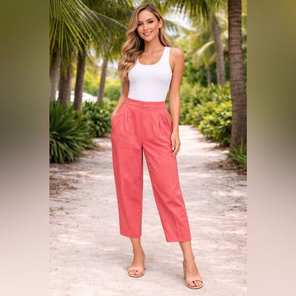 Charter Club Pants - Carter Club Stylish Pink  Cropped Pants Sz 10